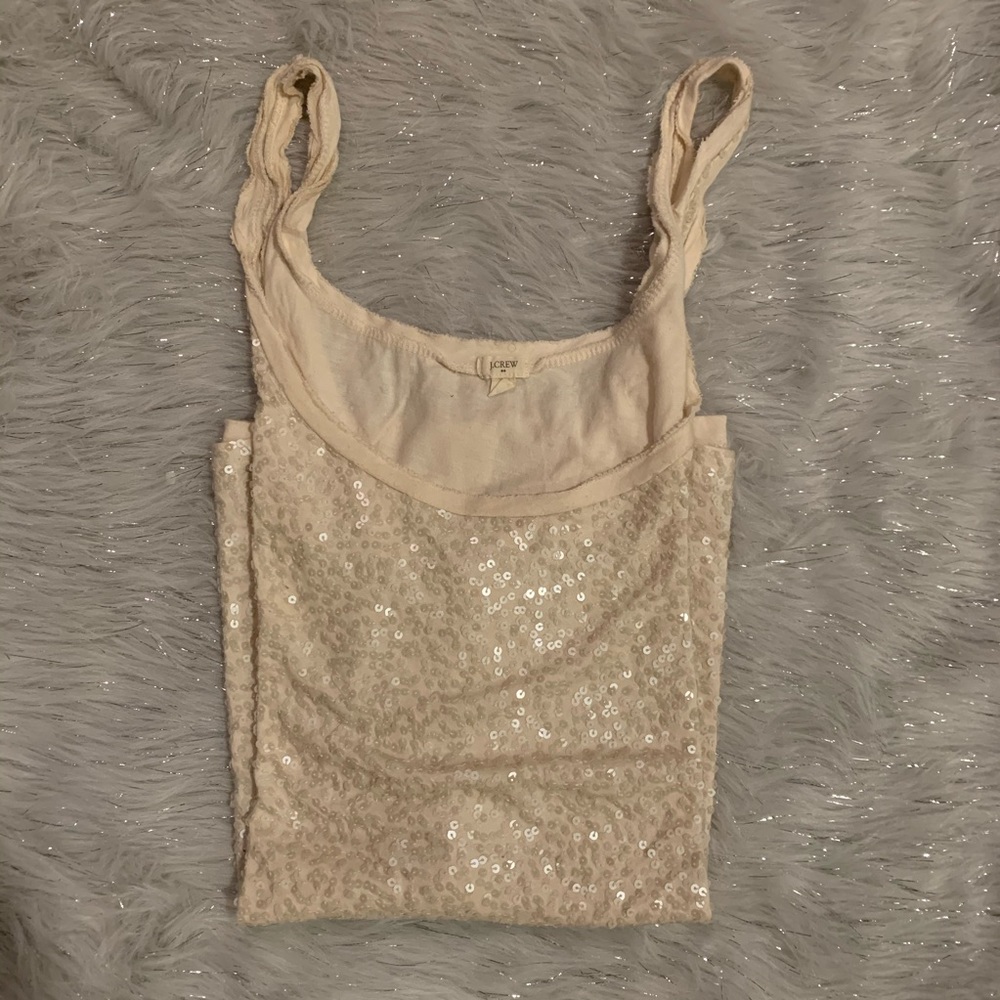 JCREW SEQUIN TANK TOP SIZE US M